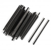 50 Pcs 40 Position 2 54mm Pitch Single Row Right Angle Header Connector