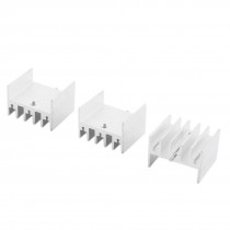 3pcs 23x16x20mm Screw Mount Aluminium Heatsink Cooling Fin + Needle