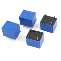 4 Pcs JQC-3F(T73) 5Pin SPST Power Relay DC 12V Coil 28V AC 125V 250V Load