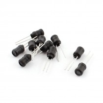 10Pcs Through Hole 2.2mH 2.2mH 250mA 5x7mm 10% Radial Lead Inductor