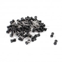 50PCS 10mH 60mA 10% Radial Leaded Magnetic Core Inductors Black 4x6mm