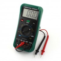 AC DC Voltmeter Ammeter Ohmmeter DY2201 Digital Multimeter Black