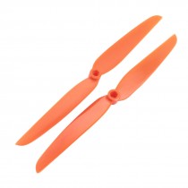 RC Airplane Airplane Orange Plastic CW Rotating Propeller EP7035 2Pcs