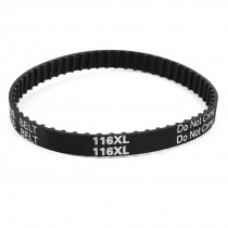 116XL037 58 Teeth 9.5mm Wide 5.08mm Pitch Rubber Industrial Timing Belt