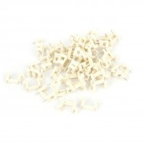 50pcs Plastic Shell DIP Type 5mm x 20mm Fuse Tube Holders White