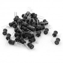 50 Pcs 2.7mH 300MA 6x8mm Power Plug-in Inducers Magnetic Core Inductors