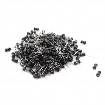 200PCS 10mH 60mA 10% 4x6mm Radial Leaded Magnetic Core Inductors Black
