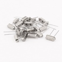 20 Pcs 24.576MHZ DIP 2-Pins Passive Quartz Crystal Oscillator Silver Tone HC-49S