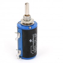WXD3-13 22K ohm 2W 4mm Shaft 10 Turn Rotatable Wire Wound Potentiometer