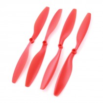 2Pair 1045 10" Dia 4.5" Pitch Red Plastic CW/CCW RC Quadcopter Prop