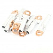 10Pcs Compression Aluminum Copper Bimetal Terminal Lug 9mm Ring for 8 AWG