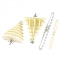 Beige Plastic Single Phase 6 Layer Coil Wire Winding Mould Head Holder