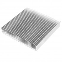 Silver Tone Aluminum Cooling Radiator Heat Sink Heatsink 90mm x 90mm x 15mm