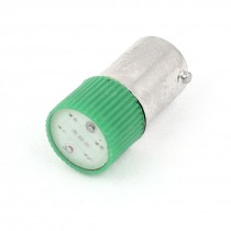10mm Dia Round Shaped Head Green LED Light Signal Indicator Lamp AC 220V/240V 3A
