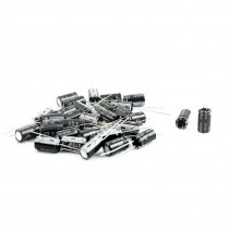 30 Pcs 470uF 25V 105C Radial Electrolytic Capacitors Black 8x15mm