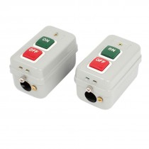 2PCS ON OFF Control 3 Phases Latching Pushbutton Switch ZT-16HD AC 220V