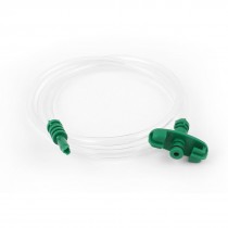 Green Plastic Head Air Hose Dispenser Adapter for 10cc 10ml Syringe Barrel