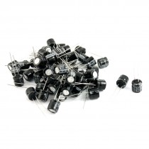60 Pcs 680uF 6.3V 105C Radial Electrolytic Capacitors Black 8x7mm