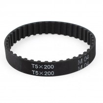 T5x200 40 Teeth 5mm Pitch Rubber Cogged Industrial Timing Belt 200mm