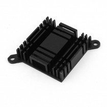 Black Aluminum Heat Sink 38x38x10mm for Computer PC North South Bridge Chipset