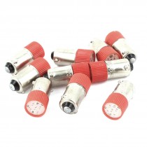 10 Pcs 10mm Round Shape Head Red LED Light Signal Indicator Lamp AC 220V/240V 3A