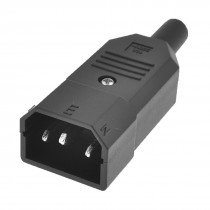 Blacj Insulating Housing 3 Pin Straight Vetical Plug Connector Head 250V 10A
