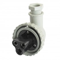 DC 24V 10A 2P+E Plastic Housing Waterproof Marine Plug T-1MB