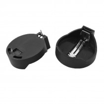 2 Pcs Coin Button Cell Battery Holder Socket 2Pin for CR/LIR2032 2025