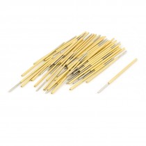 50 Pieces PL75 F 0 74mm Dia Tip Spring PCB Testing Contact Probes Pin