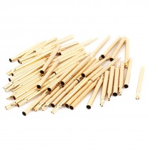 50 Pcs R156-4S Metal 2.69mm Dia Testing Probe Pin Receptacles Gold Tone