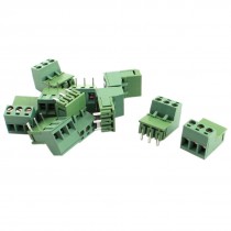 10pcs 5 08mm Pitch 3 Pole PCB Mount Screw Terminal Block Cable Connector