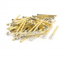 50 Pieces P156 G 4 0mm Flat Tip Spring PCB Testing Contact Probes Pin