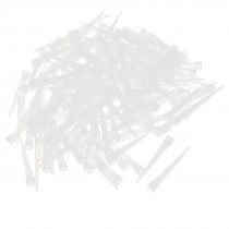 1000 Pcs Clear White Plastic Pipet Tips for Pipettor Pipette 250ul