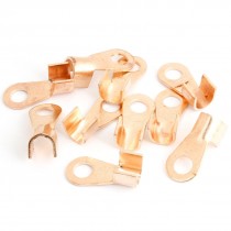 Open Cable Connector Ring Tongue Non-insulated Terminals 200A 10 Pcs