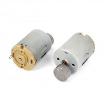 2pcs 12500 RPM Magnetic Micro Massager Motor Gray DC 3V-9V