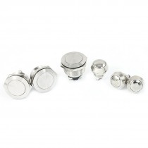 6 in 1 Set 12mm 22mm Threaded SPST Momentary Push Button Switch 24V 3A