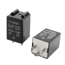 2PCS DC24V130W 3Pin Electronic LED Light Flasher Relay for Car Auto