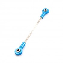 RC Model Toy Spare Parts Metal Double Ball Link Ends Push Rod 2x2x42mm Blue