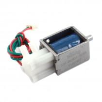 DC 12V 0.19A 2.28W 25.5cm Wired Lead 2-Outlet Electromagnet Solenoid Valve