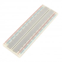 White Solderless Prototype 830 Tie Points Breadboard 165x55mm for Arduino