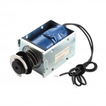 DC 24V 3.42A 10mm 1200g Push Pull Type Spring Plunger Solenoid Electromagnet