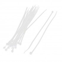 20Pcs 2mm x 150mm Self Locking Zip Cable Ties Wire Cord Strap Tie White