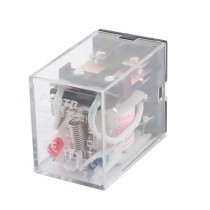 AC 200/220V Coil 2NO 2NC Red LED Lamp General Purpose Power Relay JXQ-13F