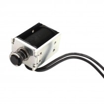 AC 220V 3mm 200g Open Frame Push Pull Solenoid Electromagnet w Balance Plug