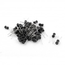 50Pcs 10mH 60mA 4x6mm 10% Tolerance Radial Lead Inductor Black