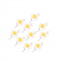 10 Pcs Warm White Light SMD LED Bead Chip Bulb Lamp 3.0-3.6V 350mA 1Watt