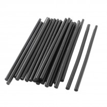 20 Pcs Black Hot Melt Glue Gun Adhesive Sticks 7mm x 190mm for Crafting Models