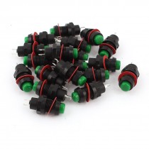 20 x DS-213 10mm Mount Self-Reset Momentary SPST Red Push Button Switch 125V 2A