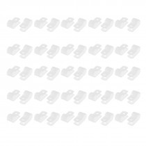 50 Pcs 9mm Plastic R Shape Wire Cable Hose Tube Mounting Fixing Clamp Clip