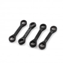 4Pcs Black Plastic Two Ended Linkage Buckles Joint 5x23x30mm for RC Helicopter